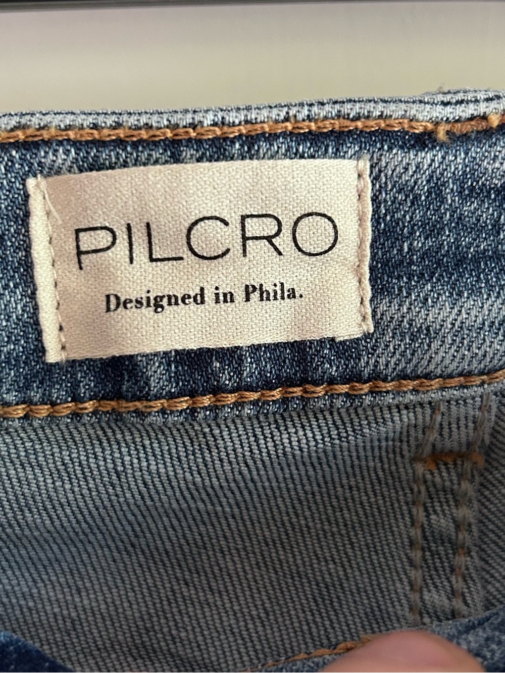 Pilcro Size 25P Wide Leg Jeans High Rise Flap Pockets Stretch NWOT - Picture 6 of 15